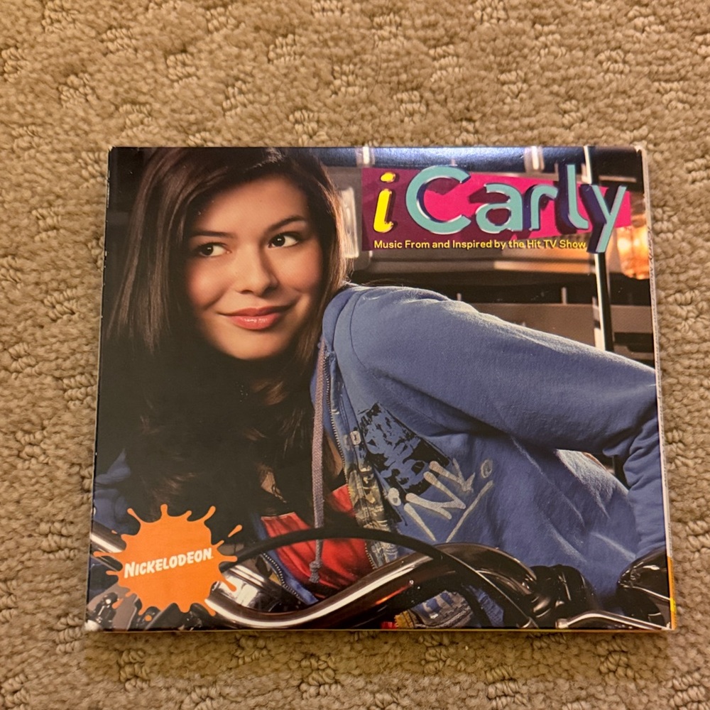 Nickelodeon iCarly CD Cover with Blue and Pink Accents